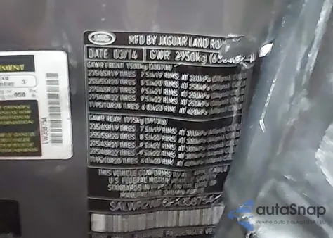 2014 Land Rover Range Rover Sport 3.0L V6 Supercharged Hse from USA, damaged, VIN SALWR2WF6EA358754